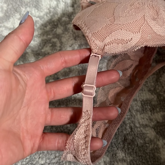 PINK push up strappy lace bralette - Picture 5 of 6